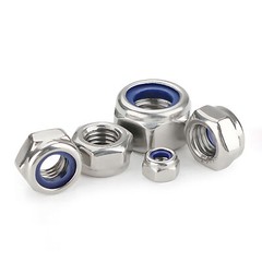 NYLOC NYLON INSERT LOCKING NUTS M2 M2.5 M3 M4 M5-M30 A2 STAINLESS STEEL DIN 985