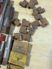 RUST DAMAGE Tap Die Parts Toledo Vermont Ridgid Pipe More Than 50 Pieces