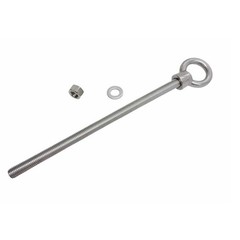 Marine Grade T316 Stainless Shoulder Eye Bolt 5/8″ x 12″, 3,200 lb WLL