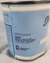 1 Shot Paint Graphic Coat Bulletin Colors 106-B CARMINE 1 Quart One Shot
