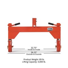 Titan Attachments 3 Point Quick Hitch Adaption to Category 2 Tractors, 4000 LB