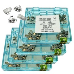 10Sets/box Dental Orthodontic Buccal Tubes 1st Molar Roth 0.022 Bondable Mesh