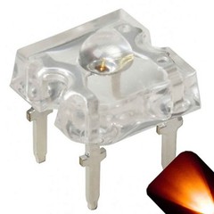 50 x LED 3mm Dome Superflux Amber Orange Piranha LEDs Turn Lights Super Flux