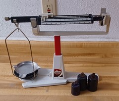 Ohaus Cent-O-Gram Triple Beam Balance Scale 311g with Pan & Weight Set of 3