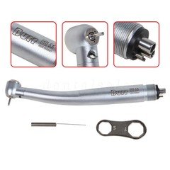 Dental LED Handpiece Standard Push Button High Speed Handpiece 4 Holes Burr NEW