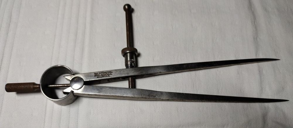 L. S. STARRETT Spring-Type Dividers Opens To 6 Plus Inches Made In USA