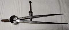 L. S. STARRETT Spring-Type Dividers Opens To 6 Plus Inches Made In USA