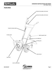 7055 SRT Rototiller Operator Instructions Manual Fits Earthquake Model 7055C