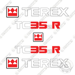 Fits Terex TC352R Turbo Decal Kit Excavator – 7 YEAR OUTDOOR 3M VINYL!