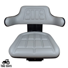 Grey Tractor Suspension Seat Fits Ford / New Holland 3000 3600 3610 3900