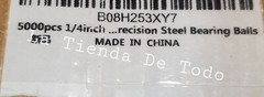 3.5 LB Of 1/4 INCH STEEL BEARING READ