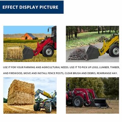 43″ 1500lb Pallet Forks Clamp on Loader Bucket Skidsteer Tractor 60″ 4000lbs
