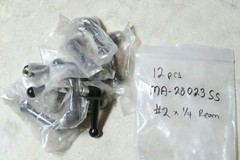 1 pcs MONROE Handle MA-28023SS ZINC SS Insert Blank Reamed 0.25 in x 0.47 in