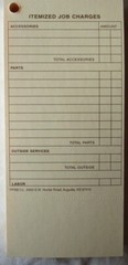 Firearm Repair Order Tags