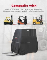 KEMIMOTO 420D Heavy Duty Forklift Storage Cover for most Standard Forklifts