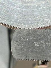 1 UNKNOWN ALUMINUM SPUR GEAR 64 PITCH 256 TEETH 1/2” BORE .200” FACE 20 DEG. PA