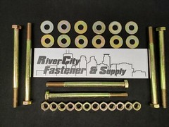 (6) 1/2-13×7 Grade 8 Bolts With 1/2-13 nuts and washers 1/2x13x7