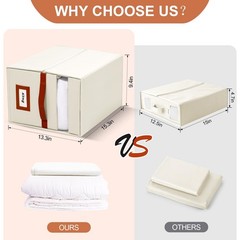 2 Pack Foldable Sheet Organizers and Storage with Oxford Fabric, Clear PVC Wi…