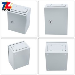 10x8x6″ Carbon Steel Electrical Box, IP65 Waterproof NEMA 4X Rated, Heavy-Duty