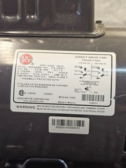 US Motors K55HXABW-1151 329311 Direct Drive 3/4 HP 1680 RPM 115/230v 60hz 1ph