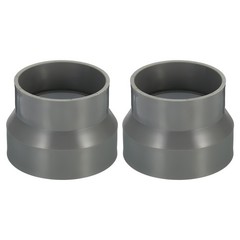 2Pcs 4″ to 3.5″ Duct Reducer Connector Ventilation Tube Increaser Adapter Grey