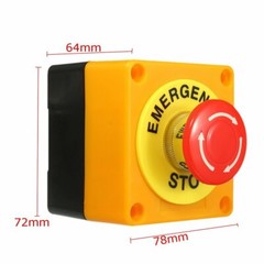 Red Mushroom Emergency Stop Shut Off Push Button Switch NO + NC 22mm CNC Gecko