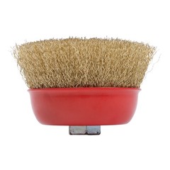 6 Pack Wire Cup Brush 4 Inch Coarse Crimped Cup Brush with 5/8 Inch Arbor
