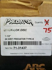 1-1/2″ LARGE LOT – Change Disc Type S Various Grits – Free Shipping in the USA