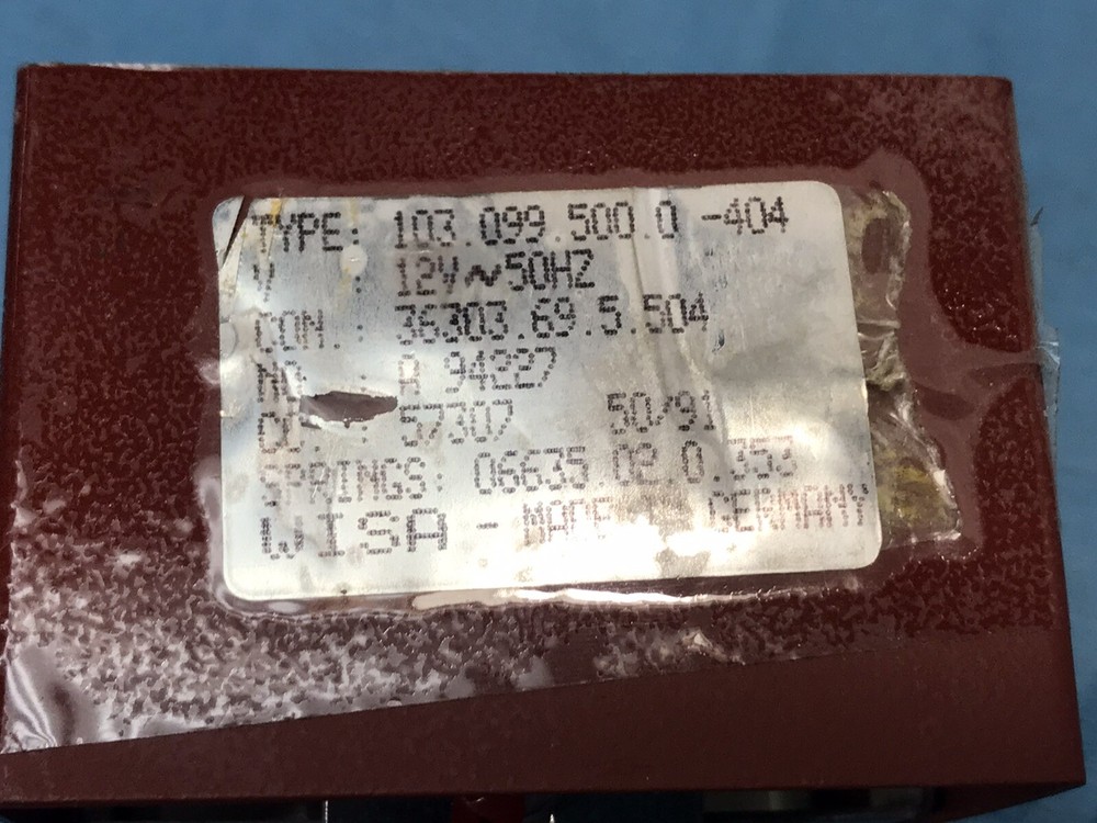 WISA Diaphragm Air Compressor/Vacuum Pump 103.099. 500.0 -404 12v 50hz Tested