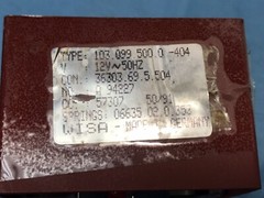 WISA Diaphragm Air Compressor/Vacuum Pump 103.099. 500.0 -404 12v 50hz Tested