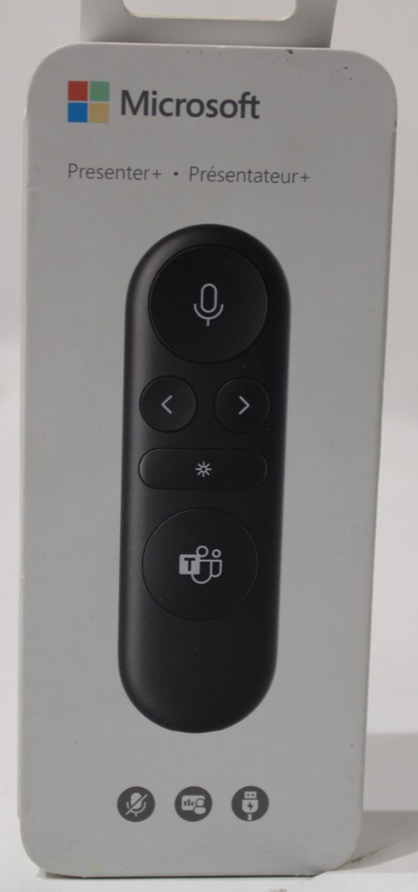 Microsoft Presenter + Black – Wireless Connectivity – Rechargeable Battery NEW