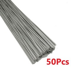 50Pcs 1.6mm Flux Cored Weld Wire Easy Melt Welding Rods for Aluminum Welding.