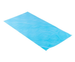 1000 PACK 20 lb. 1.75 Mil Heavy Duty Plain Blue Plastic Ice Bags Twist Ties BULK