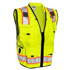 ML Kishigo S5000-2XL Professional Surveyors Safety Vest Lime 2XL ANSI Class 2
