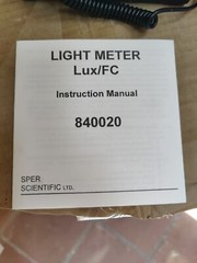 SPER Scientific Light Meter LUX/FC – Model 840020C – NIST Calibration