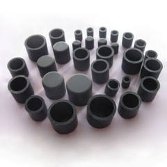 Black End Cap Silicone Rubber Blanking Stopper Cover for Pipe Tube ID 2,8-78,5mm
