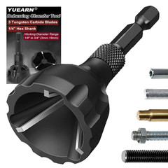 Deburring External Chamfer Tool with Tungsten Carbide Blade, Remove Burrs for Co