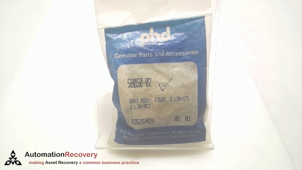PHD 58050-02, BRACKET ASSEMBLY, NEW #308199