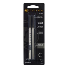 Selectip Gel Rollerball Pen Refill, Medium Point, Black, 2-Pack (8523-2)