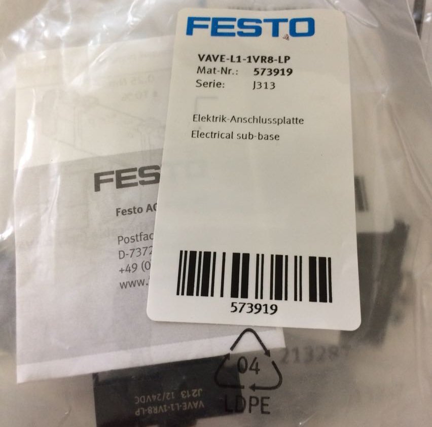 1PCS New FESTO Electrical connection base VAVE-L1-1VR8-LP spot stock
