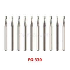 Dental Midwest FG 330 Regular Shank Pear Shaped Carbide Burs 100/Pk