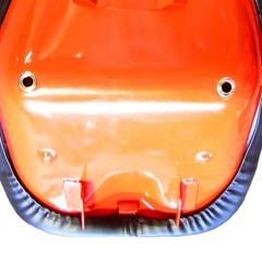 71984 Fits Kubota Seat Assembly Black/Orange Seat Assembly Orange Metal/Black