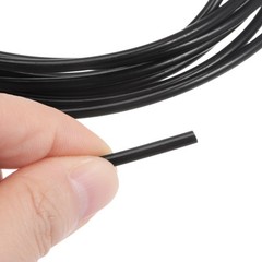 Round Belts 3mm Dia 3 Meters Length Smooth Surface PU Polyurethane Black
