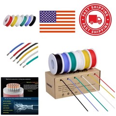 18 AWG Silicone Stranded Wire Kit Multi Color 13.2ft Each Flexible Tinned Copper
