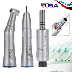 Dental Slow Low Speed Handpiece Contra Angle Straight Air Motor 2/4H Fit NSK YP4