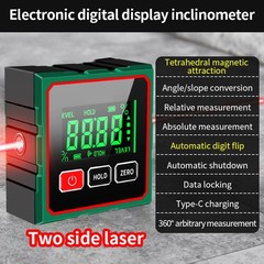 Magnetic Digital Level Box Gauge Angle Meter Finder Protractor Inclinometer