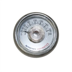 Pressure Gauge 160 PSI 1.25″ Diameter 1/8″ NPT Rear Mount – G2100-160