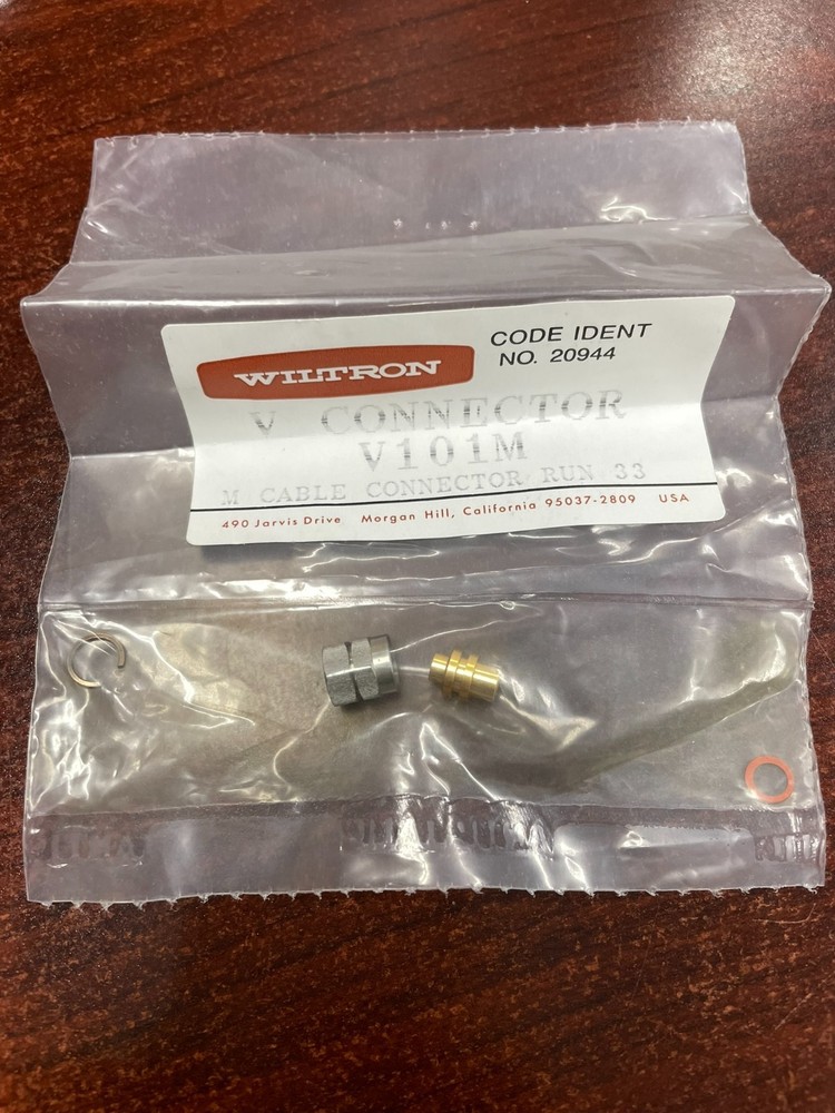 Anritsu / Wiltron V101M V-Male In-Line Cable Connector for V085 Cable, 0 to 65 G