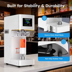 Mojgar Commercial Can Sealer Machine, Automatic 202 (55mm) Soda Can Sealer