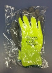 (12 Pair) Tucker Safety Hi-Vis Cut Resistant Freezer Glove MEDIUM Fleece Lined